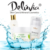 Deluvia Skincare and Cosmetics logo